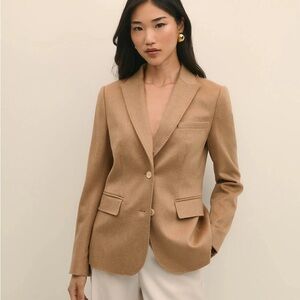 Brooks Brothers 100% Camel Hair Women's Blazer - Made in Italy